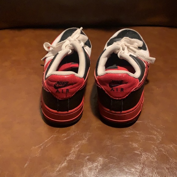 RARE vintage NIKE AIR FORCE 1 XXV '82 Shoes Black Red White 314192-162 - Picture 5 of 9